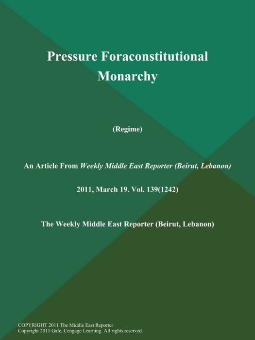 Pressure Foraconstitutional Monarchy (Regime)