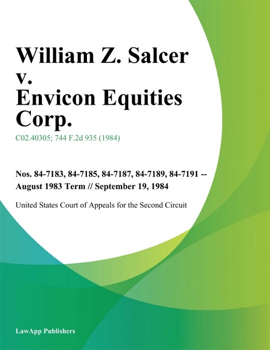 William Z. Salcer v. Envicon Equities Corp.