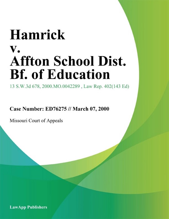 Hamrick v. Affton School Dist. Bf. of Education