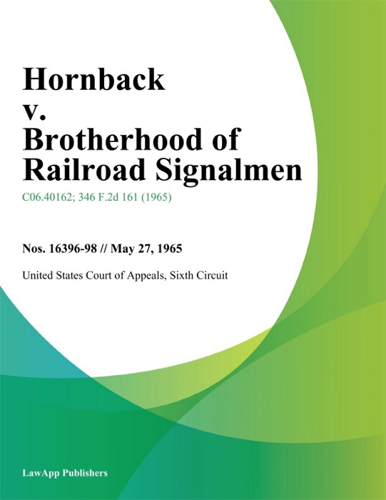 Hornback v. Brotherhood of Railroad Signalmen