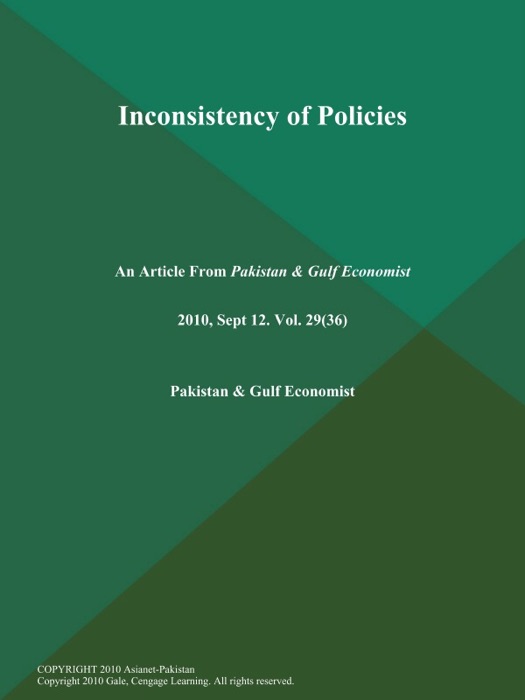 INCONSISTENCY OF POLICIES