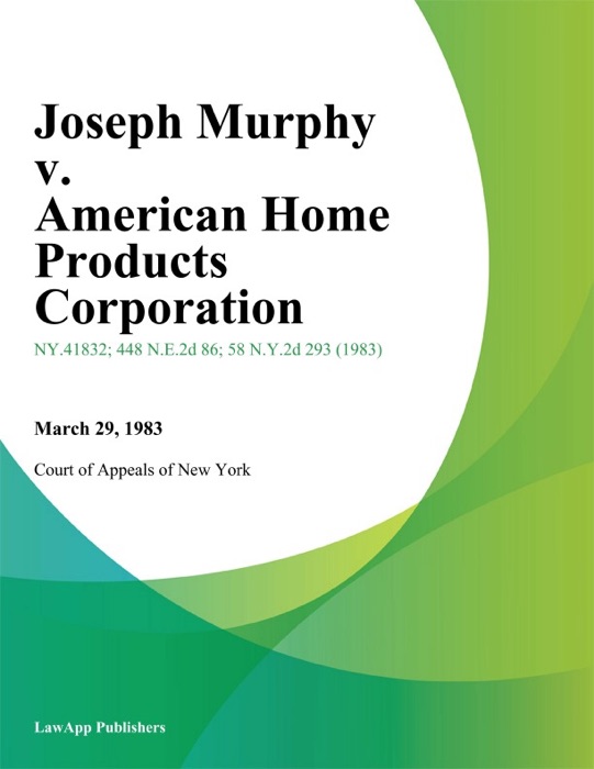 Joseph Murphy v. American Home Products Corporation