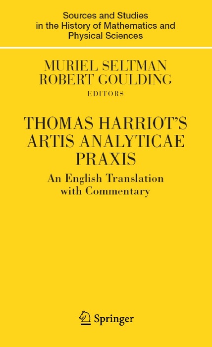 Thomas Harriot's Artis Analyticae Praxis