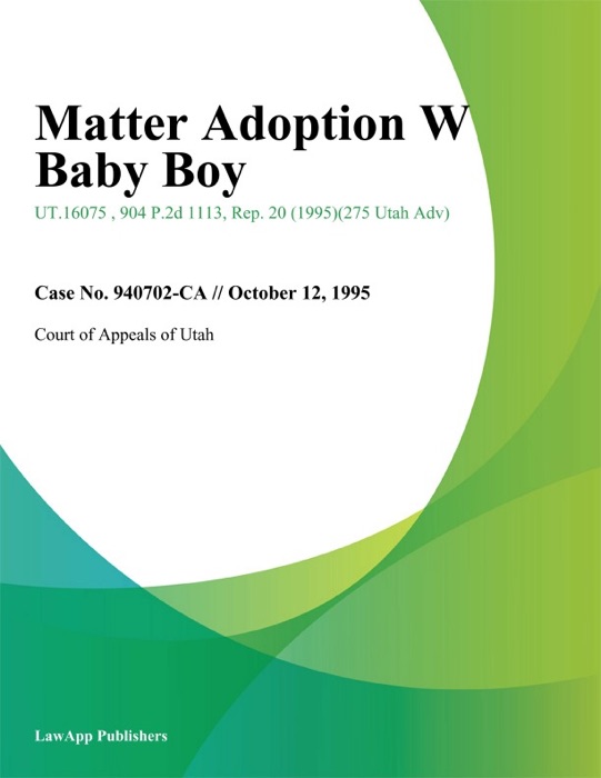 Matter Adoption W Baby Boy