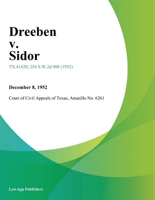 Dreeben v. Sidor