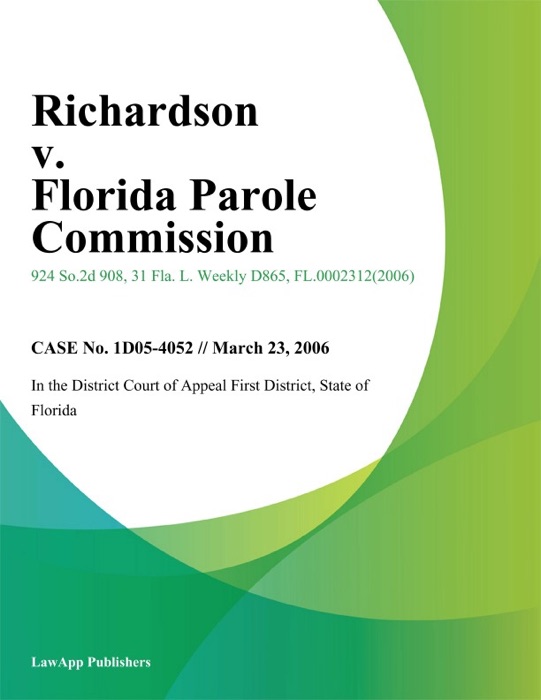 Richardson v. Florida Parole Commission