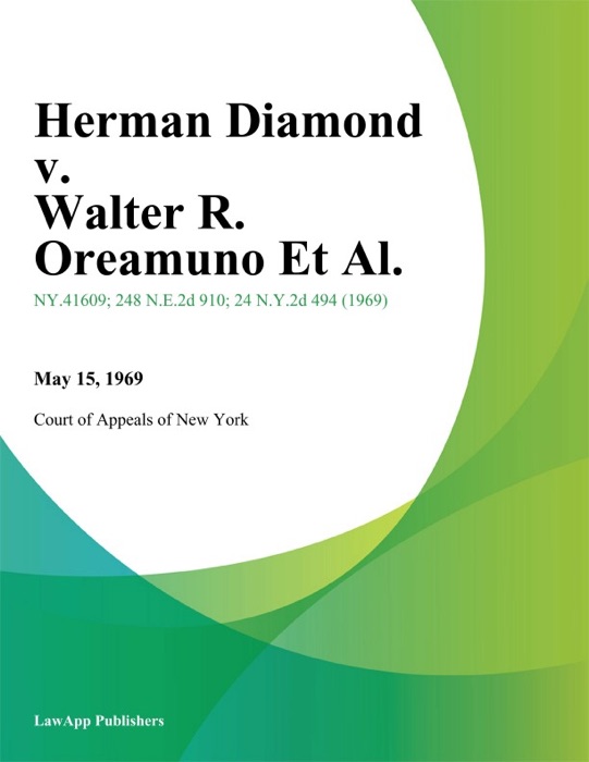 Herman Diamond v. Walter R. Oreamuno Et Al.