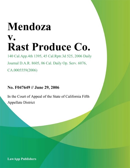 Mendoza v. Rast Produce Co.