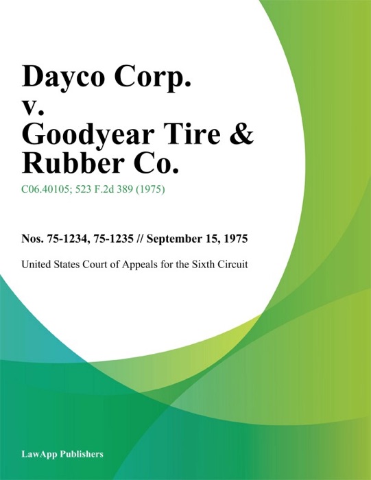 Dayco Corp. V. Goodyear Tire & Rubber Co.