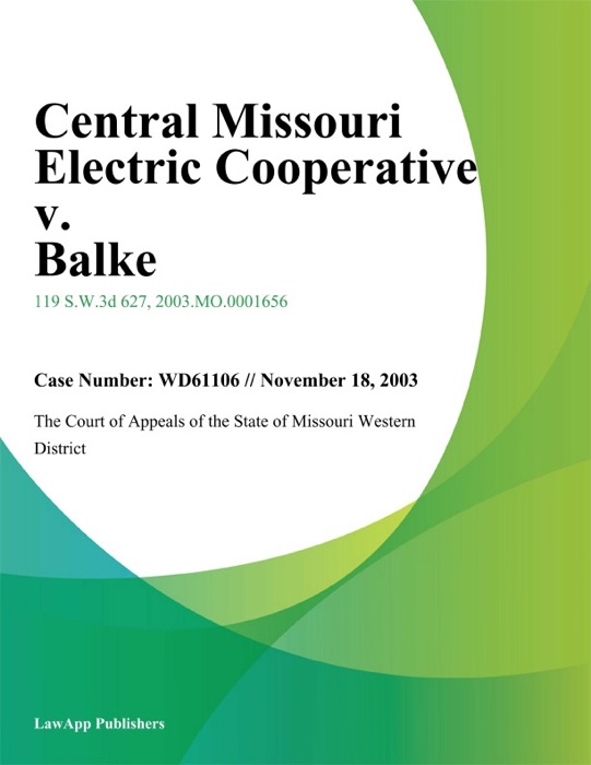 Central Missouri Electric Cooperative v. Balke