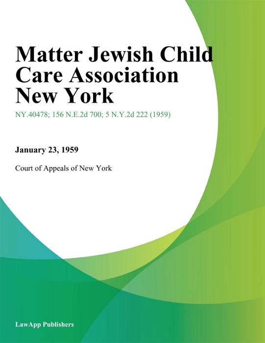 Matter Jewish Child Care Association New York