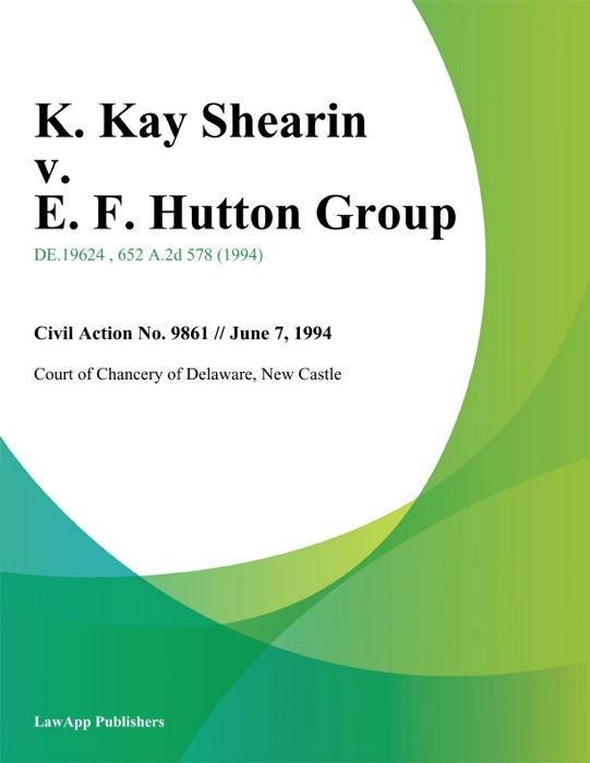 K. Kay Shearin v. E. F. Hutton Group