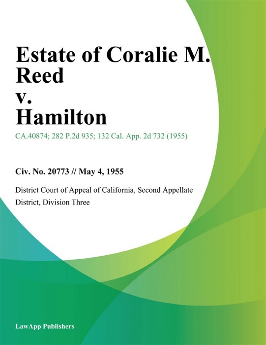 Estate of Coralie M. Reed v. Hamilton