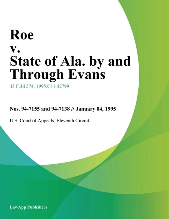 Roe v. State of Ala. By and Through Evans