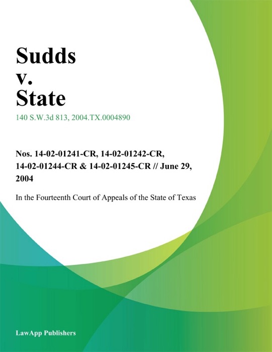 Sudds V. State