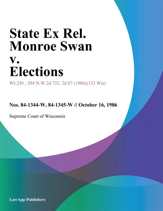 State Ex Rel. Monroe Swan v. Elections