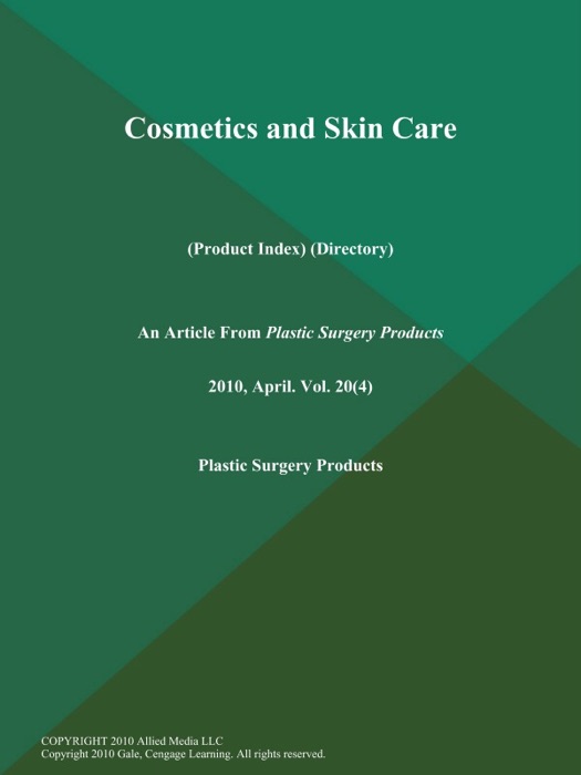 Cosmetics and Skin Care (Product Index) (Directory)