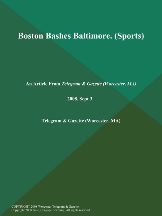 Boston Bashes Baltimore (Sports)