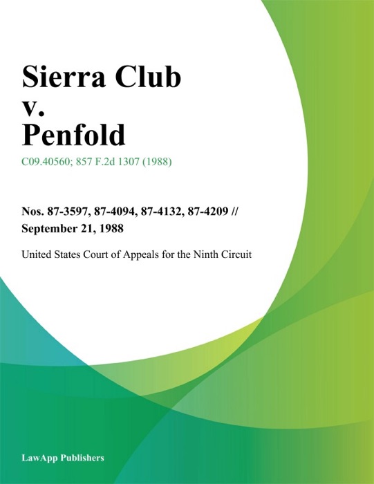 Sierra Club v. Penfold
