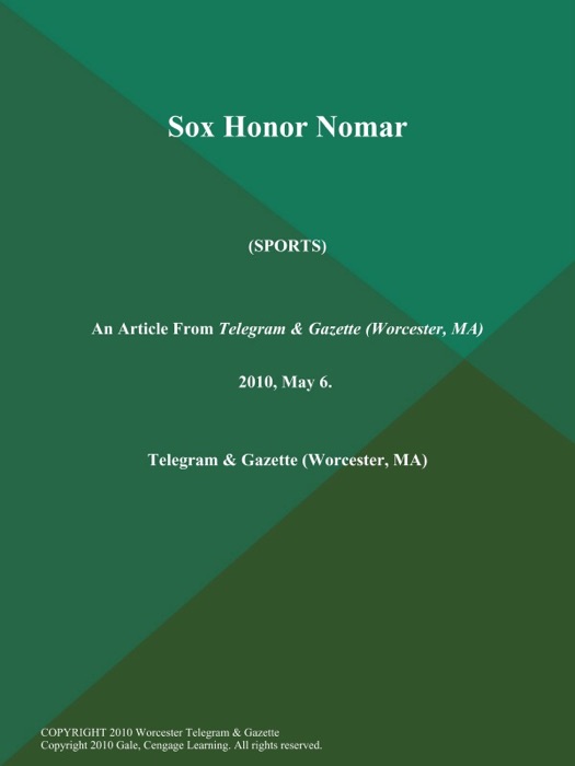 Sox Honor Nomar (Sports)