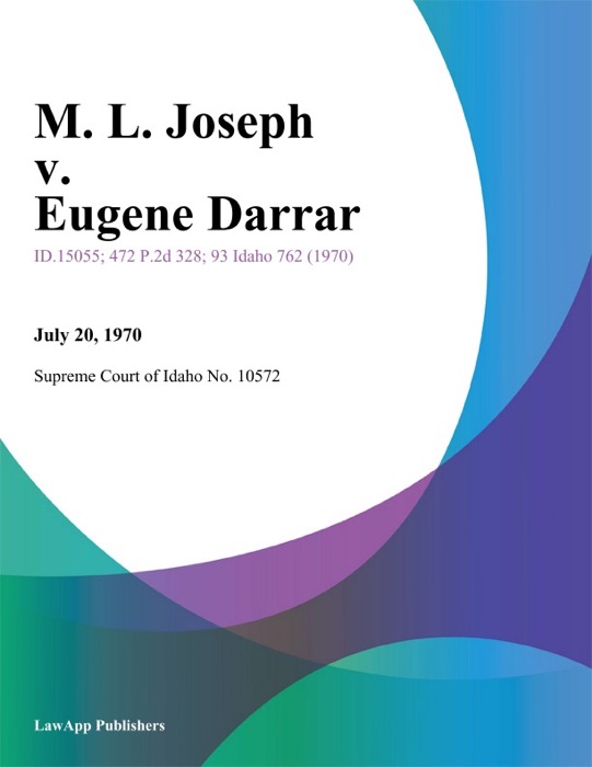 M. L. Joseph v. Eugene Darrar