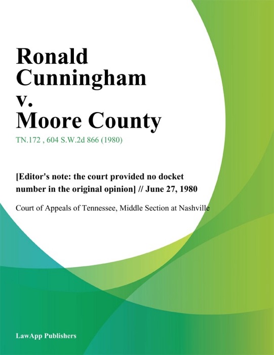 Ronald Cunningham v. Moore County