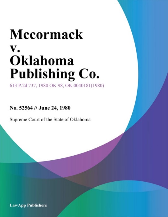 Mccormack v. Oklahoma Publishing Co.