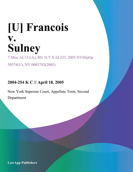 Francois v. Sulney