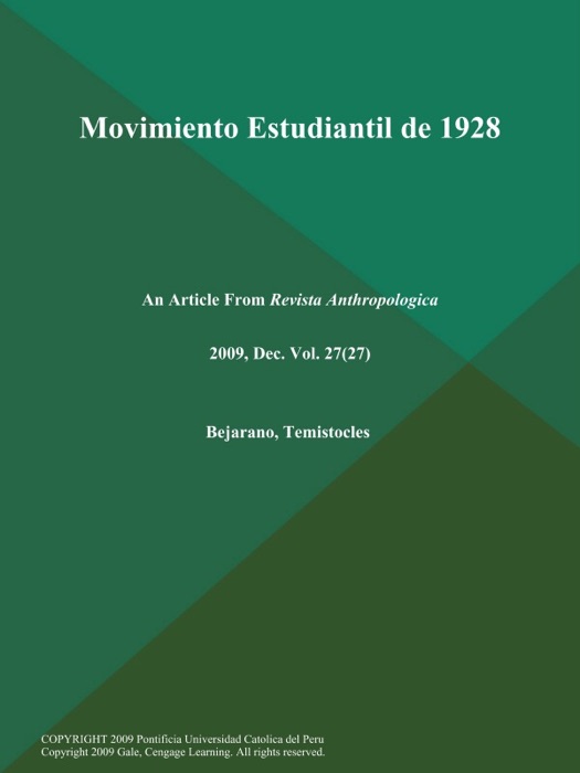 Movimiento Estudiantil de 1928