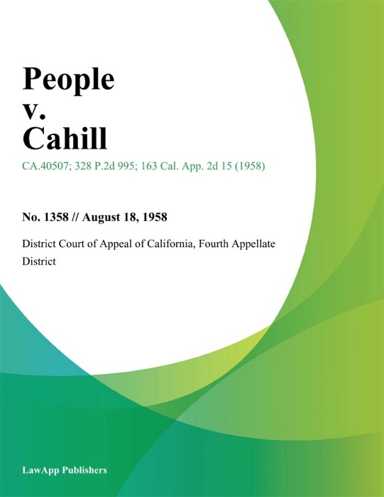 People v. Cahill