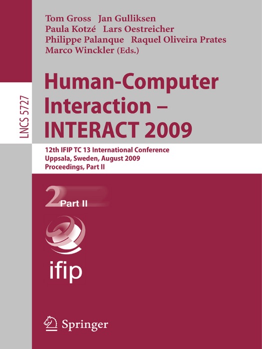 Human-Computer Interaction - INTERACT 2009