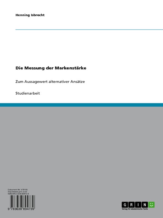 Die Messung der Markenstärke