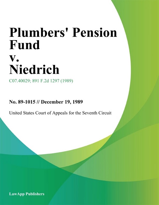 Plumbers Pension Fund v. Niedrich