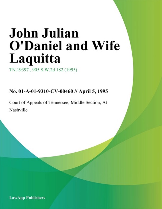 John Julian O'Daniel and Wife Laquitta