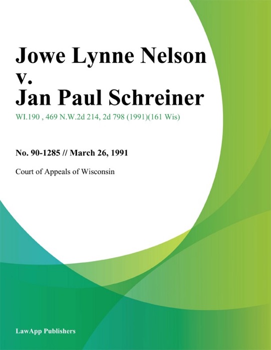 Jowe Lynne Nelson v. Jan Paul Schreiner