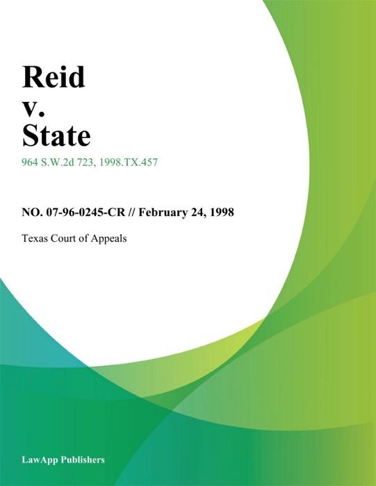 Reid V. State