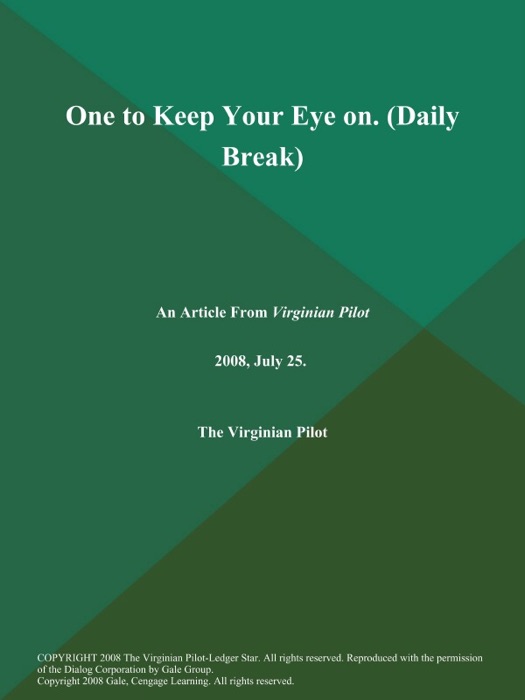 One to Keep Your Eye on (Daily Break)