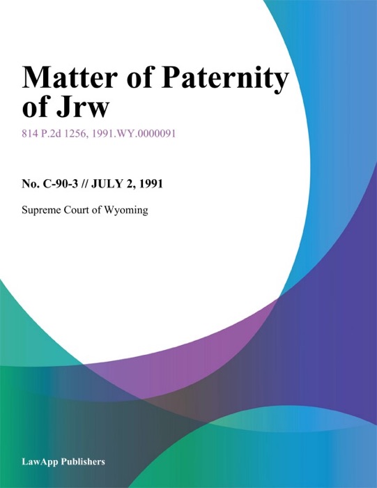 Matter of Paternity of Jrw