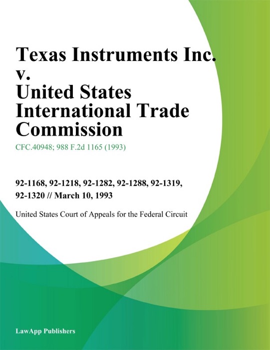 Texas Instruments Inc. v. United States International Trade Commission
