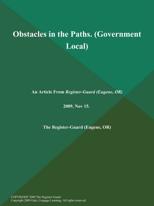 Obstacles in the Paths (Government Local)