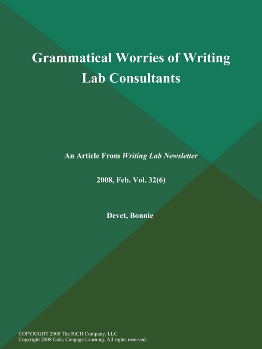 Grammatical Worries of Writing Lab Consultants