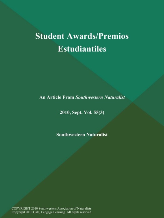 Student Awards/Premios Estudiantiles