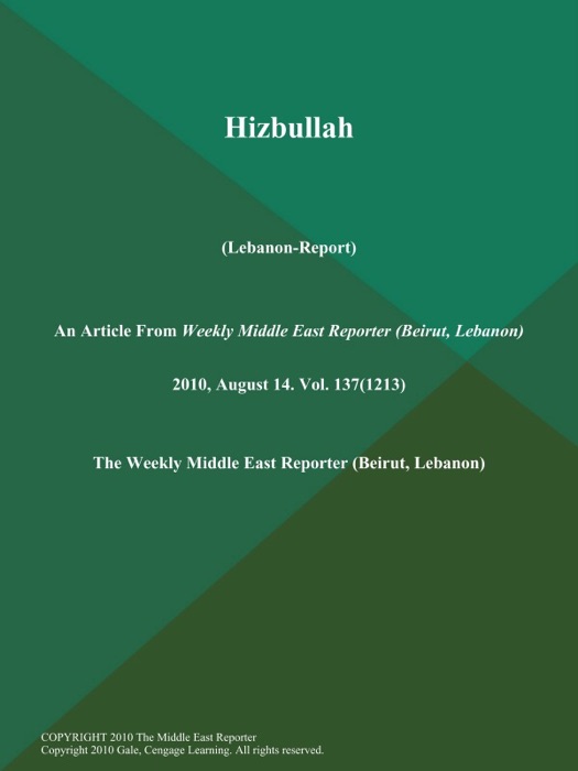 Hizbullah (Lebanon-Report)