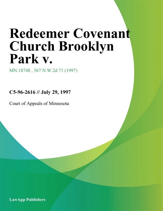 Redeemer Covenant Church Brooklyn Park V.