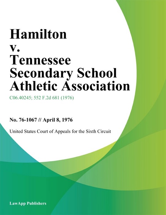 Hamilton v. Tennessee Secondary School Athletic Association