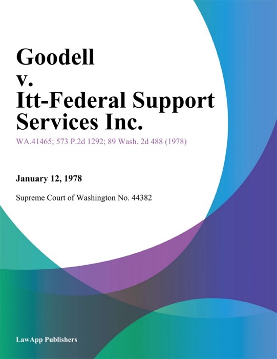 Goodell V. Itt-Federal Support Services Inc.