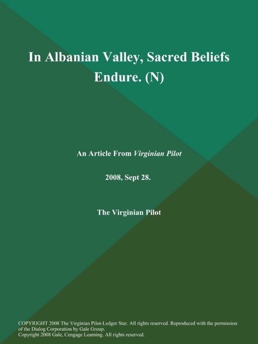 In Albanian Valley, Sacred Beliefs Endure (N)