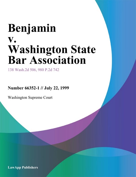 Benjamin V. Washington State Bar Association