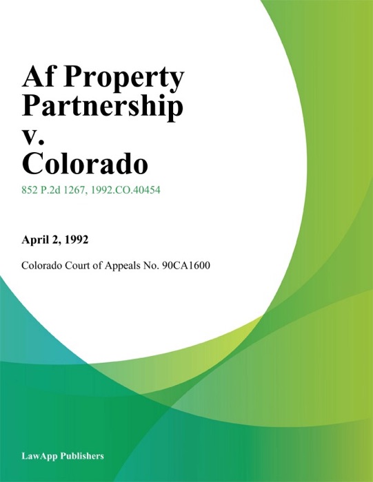 Af Property Partnership v. Colorado