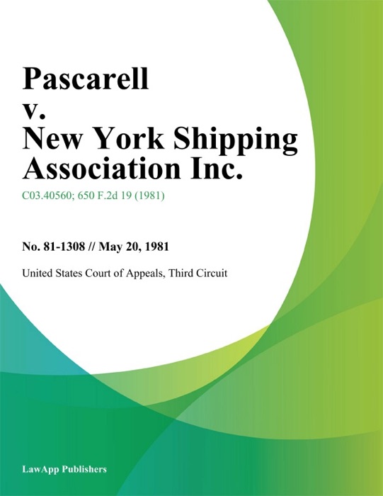 Pascarell v. New York Shipping Association Inc.